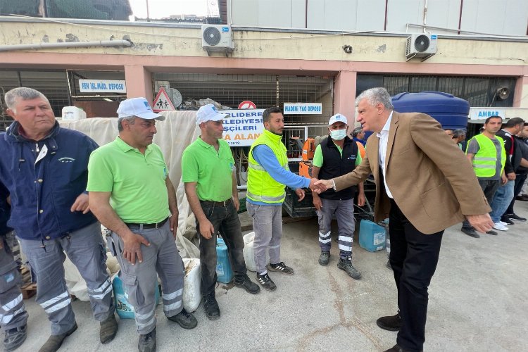 İzmir Narlıdere'de bayramlaşma -