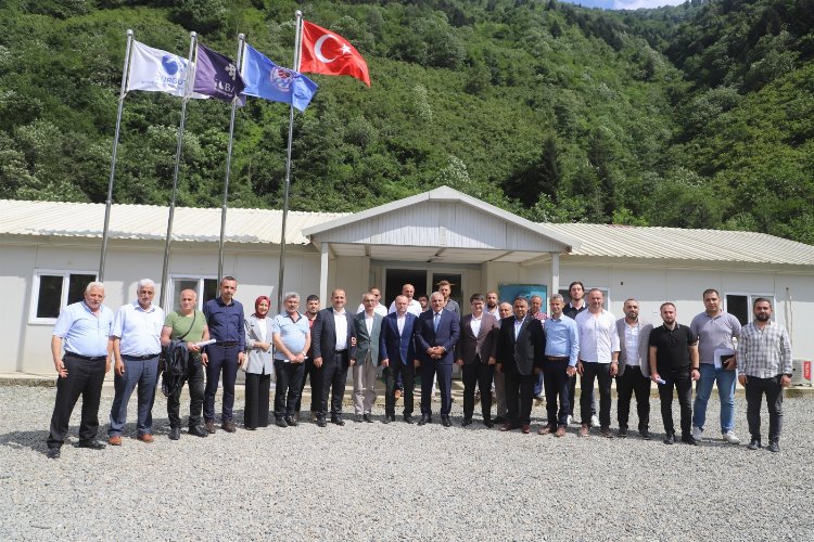 Zorluoğlu’ndan Arsin İçme Suyu inşaatı şantiyesine ziyaret -