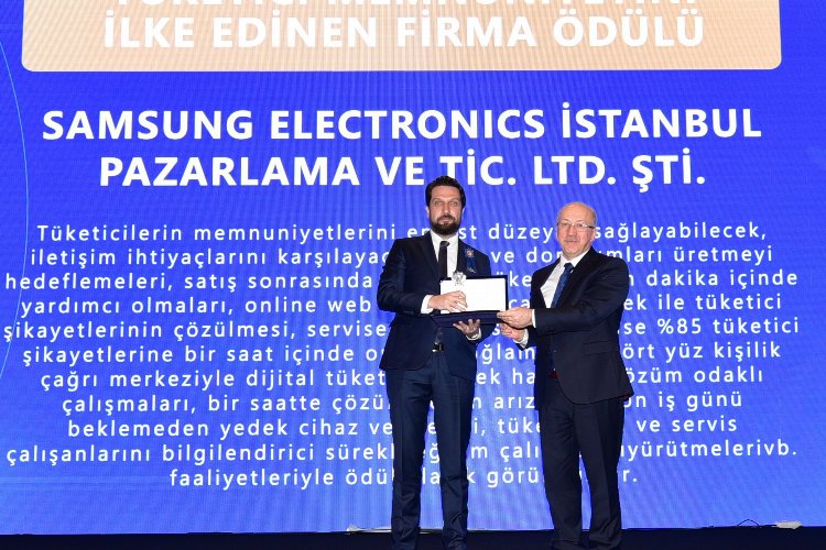Ticaret Bakanlığı’ndan Samsung Türkiye’ye prestijli ödül -