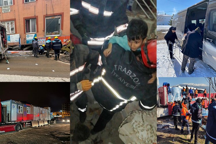 Trabzon tüm imkânlarıyla deprem bölgesinde -