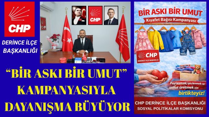 Derince’de “Bir Askı Bir Umut” Dayanışması Büyüyor